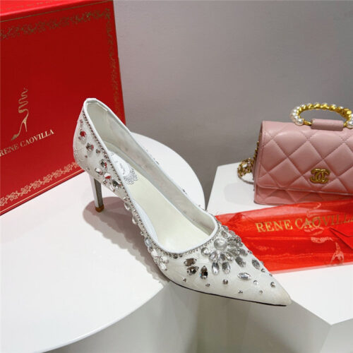High Quality Luxury Rene Caovilla Crystal Gem Pumps product detail