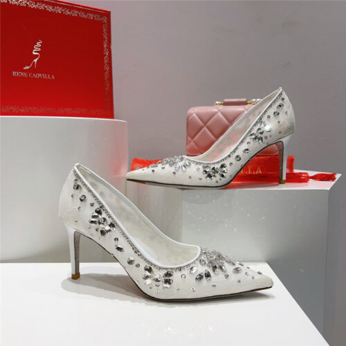 High Quality Luxury Rene Caovilla Crystal Gem Pumps product detail