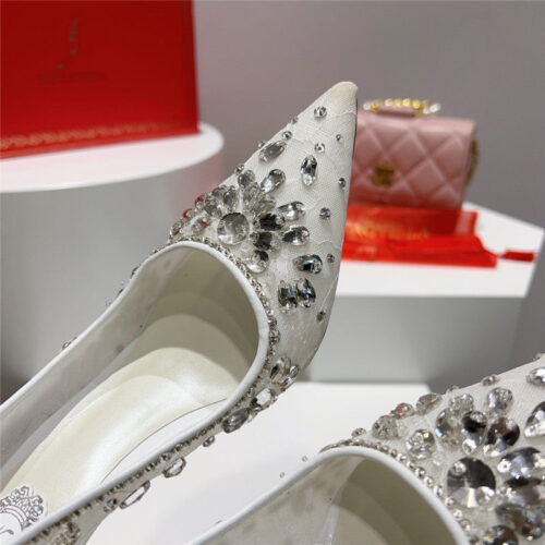 High Quality Luxury Rene Caovilla Crystal Gem Pumps product detail
