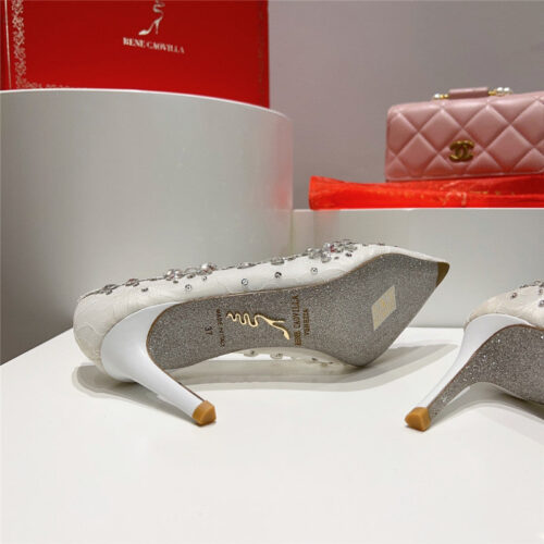 High Quality Luxury Rene Caovilla Crystal Gem Pumps product detail