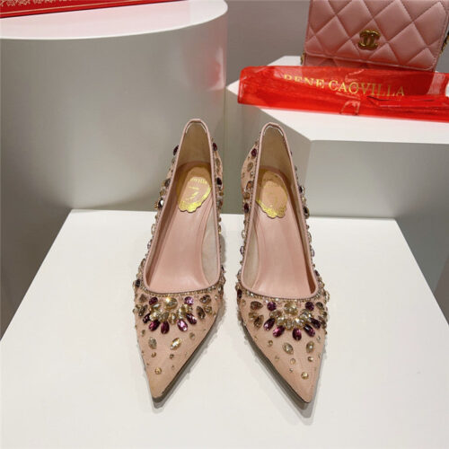 High Quality Luxury Rene Caovilla Crystal Gem Pumps – Style 40358 product detail