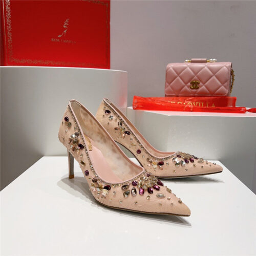 High Quality Luxury Rene Caovilla Crystal Gem Pumps – Style 40358 alternate view