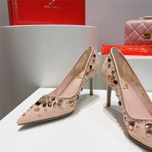 High Quality Luxury Rene Caovilla Crystal Gem Pumps – Style 40358 product detail