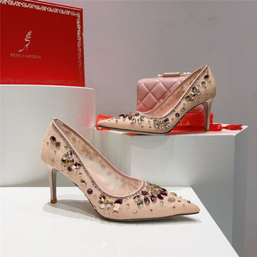 High Quality Luxury Rene Caovilla Crystal Gem Pumps – Style 40358 product detail