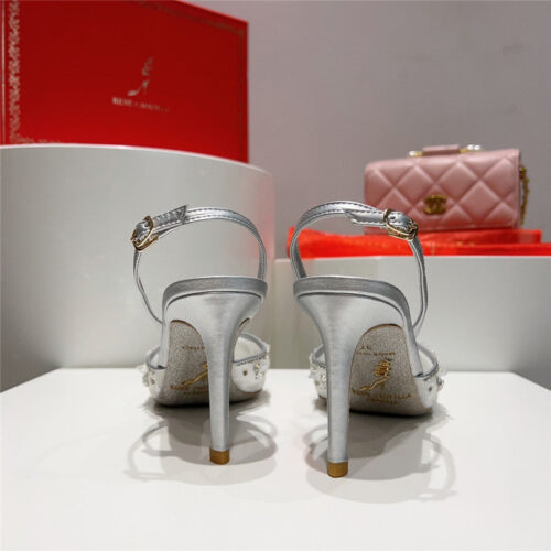 High Quality Luxury Rene Caovilla Crystal Jeweled Silk Heels – Style 35270 product detail