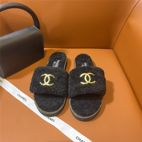 High Quality Luxury Chanel New Fur Slippers – Style 96198