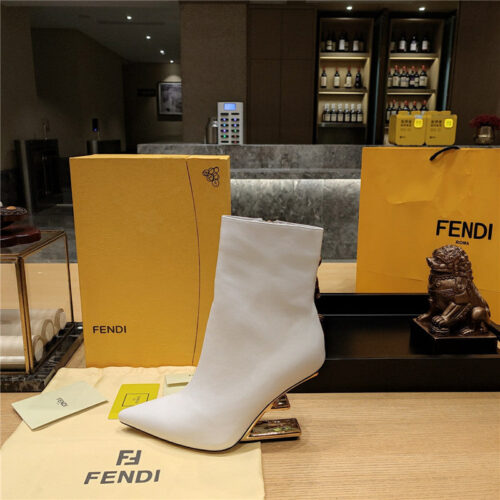 High Quality Luxury Fendi Pointed Toe High Heel Ankle Boots – Style 56115 product detail