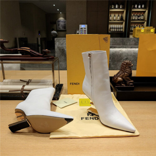 High Quality Luxury Fendi Pointed Toe High Heel Ankle Boots – Style 56115 product detail