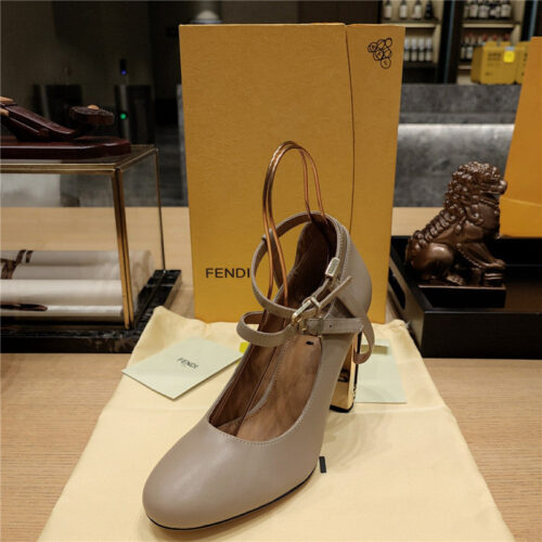 High Quality Luxury Fendi Electroplated High Heel Sandals – Style 83923 product detail