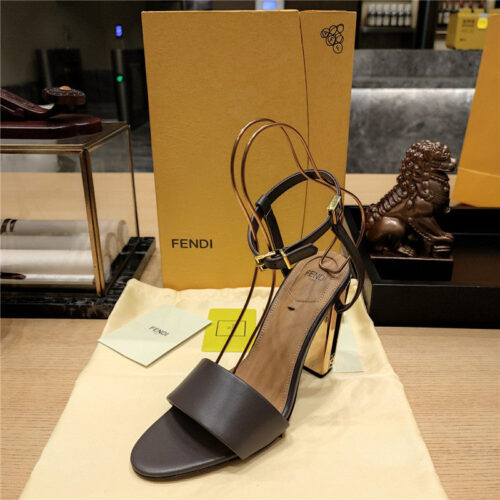 High Quality Luxury Fendi Electroplated High Heel Sandals – Style 91795 product detail
