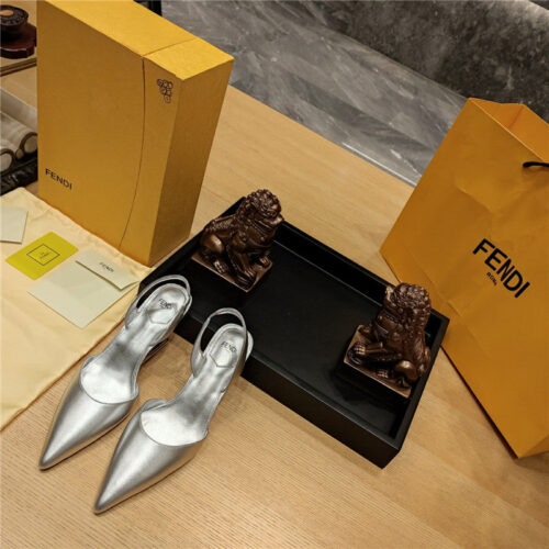 High Quality Luxury Fendi Back Strap Toe High Heels – Style 29971 alternate view