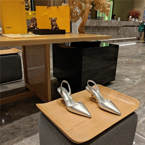 High Quality Luxury Fendi Back Strap Toe High Heels – Style 29971
