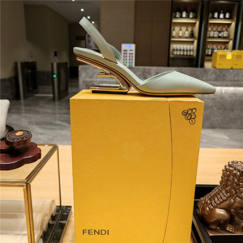 High Quality Luxury Fendi Back Strap Toe High Heels product detail