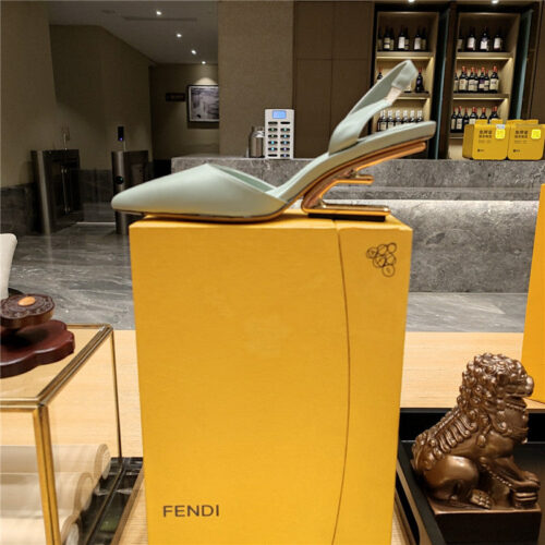 High Quality Luxury Fendi Back Strap Toe High Heels product detail