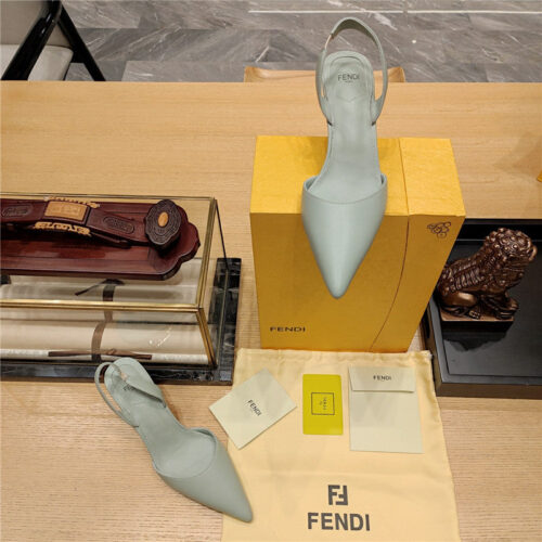 High Quality Luxury Fendi Back Strap Toe High Heels product detail
