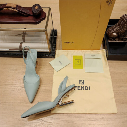 High Quality Luxury Fendi Back Strap Toe High Heels product detail