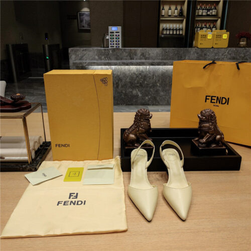 High Quality Luxury Fendi Back Strap Toe High Heels – Style 85331 product detail