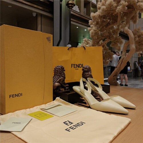 High Quality Luxury Fendi Back Strap Toe High Heels – Style 85331 product detail