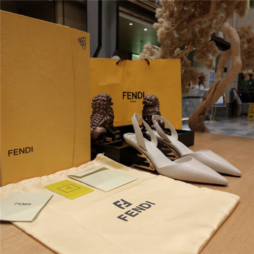 High Quality Luxury Fendi Back Strap Toe High Heels – Style 11315 product detail