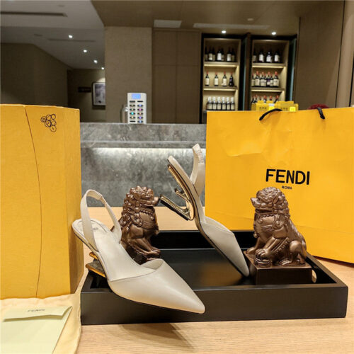 High Quality Luxury Fendi Back Strap Toe High Heels – Style 11315 product detail