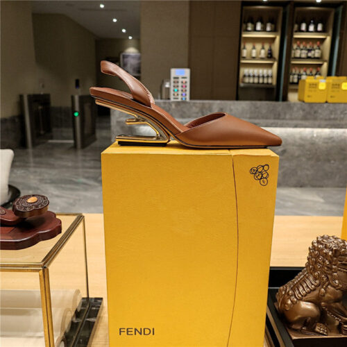 High Quality Luxury Fendi Back Strap Toe High Heels – Style 07923 product detail
