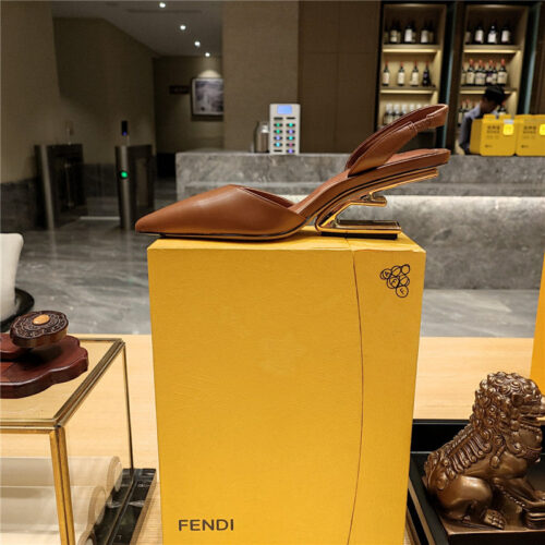 High Quality Luxury Fendi Back Strap Toe High Heels – Style 07923 product detail