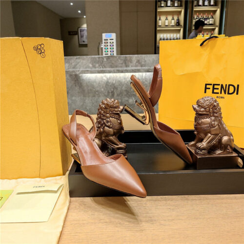 High Quality Luxury Fendi Back Strap Toe High Heels – Style 07923 product detail