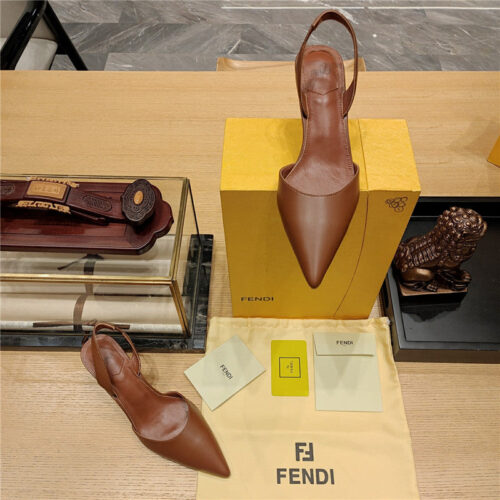 High Quality Luxury Fendi Back Strap Toe High Heels – Style 07923 product detail