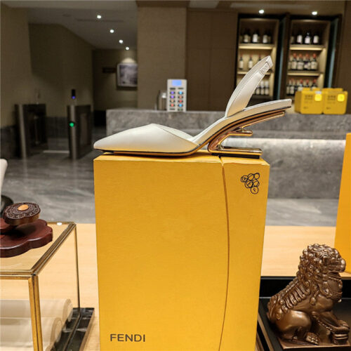 High Quality Luxury Fendi Back Strap Toe High Heels – Style 04531 product detail
