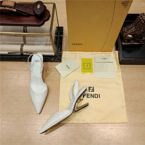 High Quality Luxury Fendi Back Strap Toe High Heels – Style 04531 product detail