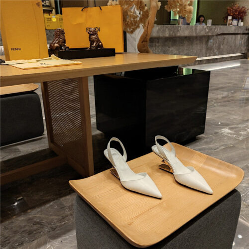 High Quality Luxury Fendi Back Strap Toe High Heels – Style 04531 alternate view