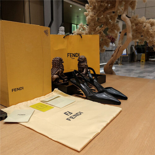 High Quality Luxury Fendi Back Strap Toe High Heels – Style 32211 product detail