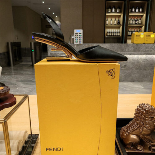 High Quality Luxury Fendi Back Strap Toe High Heels – Style 32211 product detail