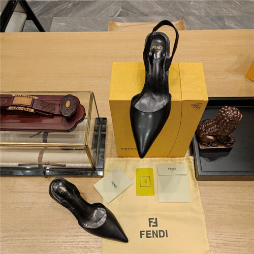 High Quality Luxury Fendi Back Strap Toe High Heels – Style 32211 product detail