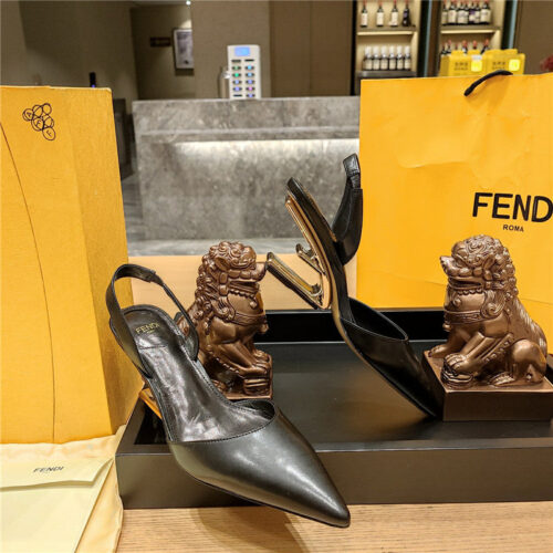 High Quality Luxury Fendi Back Strap Toe High Heels – Style 32211 product detail