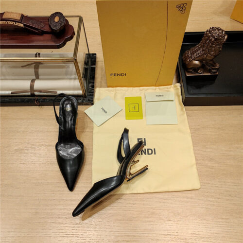 High Quality Luxury Fendi Back Strap Toe High Heels – Style 32211 product detail
