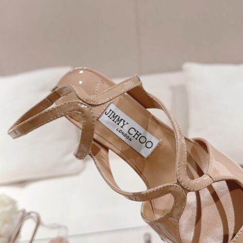 High Quality Luxury Jimmy Choo Silk Strappy Pumps product detail
