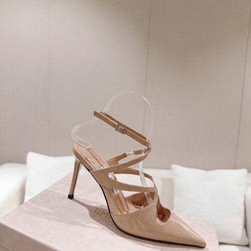 High Quality Luxury Jimmy Choo Silk Strappy Pumps product detail