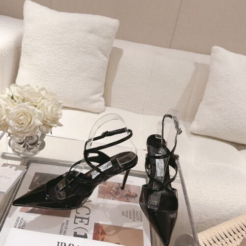 High Quality Luxury Jimmy Choo Silk Strappy Pumps – Style 79927