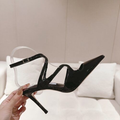 High Quality Luxury Jimmy Choo Silk Strappy Pumps – Style 79927 product detail