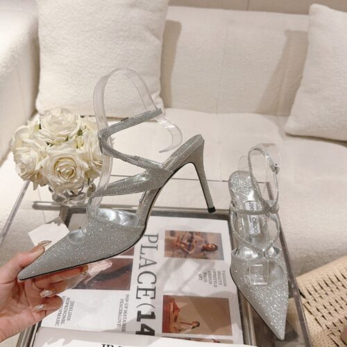 High Quality Luxury Jimmy Choo Silk Strappy Pumps – Style 71447 product detail