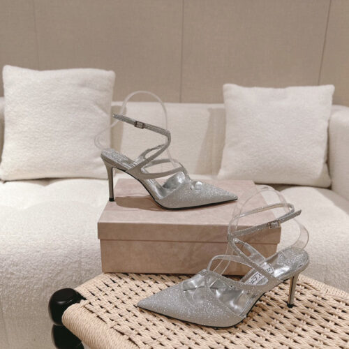 High Quality Luxury Jimmy Choo Silk Strappy Pumps – Style 71447