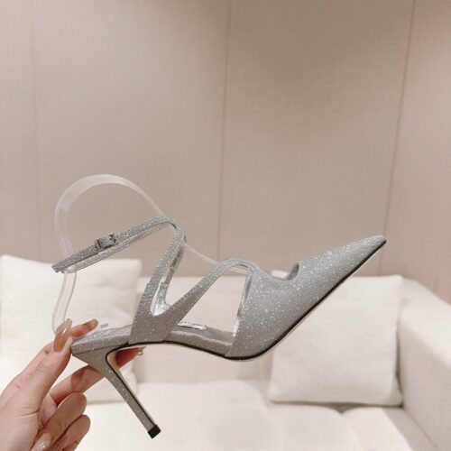 High Quality Luxury Jimmy Choo Silk Strappy Pumps – Style 71447 product detail