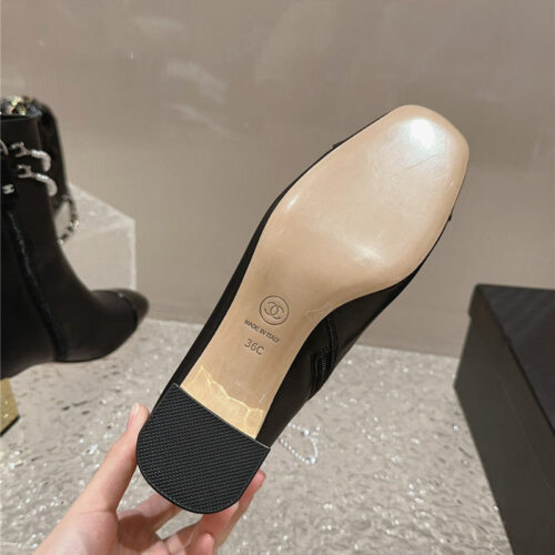 High Quality Luxury Chanel Pearl Accessories High Heel Boots product detail