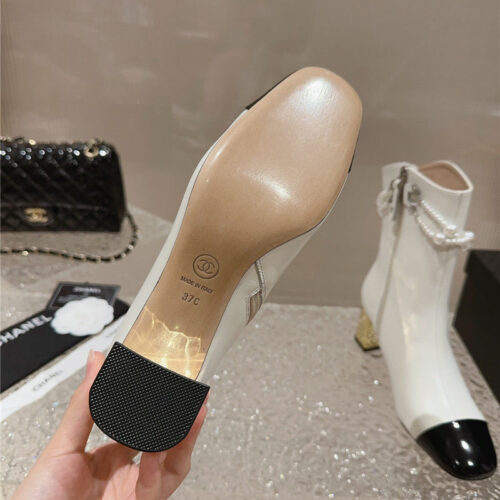 High Quality Luxury Chanel Pearl Accessories High Heel Boots – Style 96102 product detail