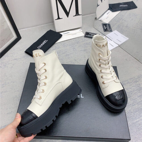 High Quality Luxury Chanel New Motorcycle Boots – Style 74438 product detail