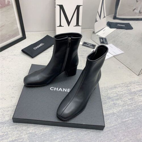 High Quality Luxury Chanel Autumn And Winter All-Match Elastic Ankle Boots