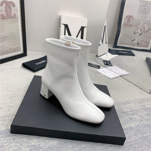 High Quality Luxury Chanel Autumn And Winter All-Match Elastic Ankle Boots – Style 13414
