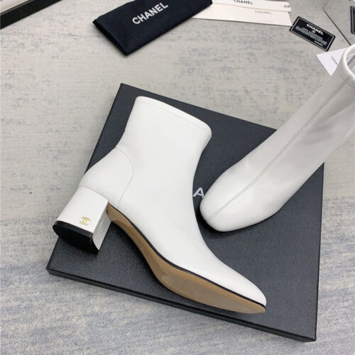 High Quality Luxury Chanel Autumn And Winter All-Match Elastic Ankle Boots – Style 13414 product detail