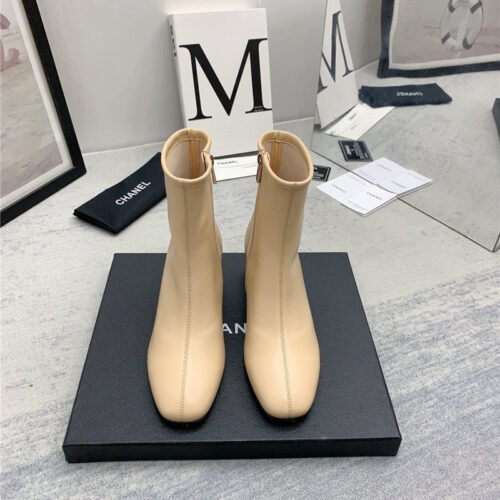 High Quality Luxury Chanel Autumn And Winter All-Match Elastic Ankle Boots – Style 39398 product detail